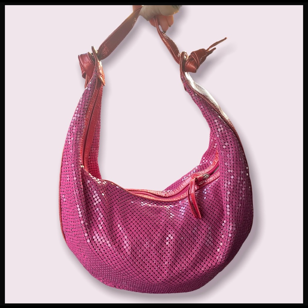 ::Jana Feifer *hard to find* hot pink chainmail hobo::